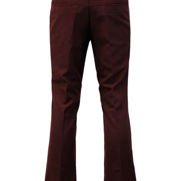 Madcap England Burgundy Logan Bootcut Hopsack Trousers Size 32 X 33 - Picture 6 of 7